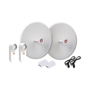 kit de 2 radios c5x con antenas txpd30c5x (30 dbi), rango de frecuencia extendida (4.9 a 6.4 ghz), incluye inyector poe y cable de alimentación