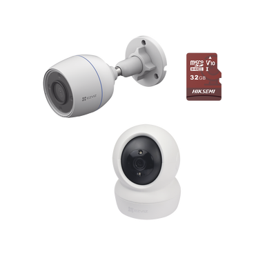 kit de cámaras wifi / incluye 1 pieza c6n para uso en interior / 1 pieza cs h3c para uso en exterior / 1 pza micro sd hs tf e1/32g / detección de movimiento / notificaciones instantáneas kit de cámaras wifi / incluye 1 pieza c6n para uso en interior / 1 pieza cs h3c para uso en exterior / 1 pza micro sd hs tf e1/32g / detección de movimiento / notificaciones instantáneas