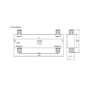 acoplador hibrido 2x2 350 2700mhz 200w 161dbc tipo n 4.3 10 ip65