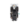 interruptor claro, 3 hilos, 15a, color blanco