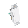 interruptor claro, 3 hilos, 15a, color blanco