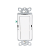interruptor claro, 3 hilos, 15a, color blanco