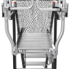 escalera de fibra de vidrio con jaula de 8' 14' (2.44 4.27 m). con ajuste en ruedas (ratchet™ leveler) (sku:18515 817).