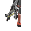 escalera de fibra de vidrio con jaula de 8' 14' (2.44 4.27 m). con ajuste en ruedas (ratchet™ leveler) (sku:18515 817).
