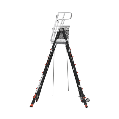 escalera de fibra de vidrio con jaula de 8' 14' (2.44 4.27 m). con ajuste en ruedas (ratchet™ leveler) (sku:18515 817). escalera de fibra de vidrio con jaula de 8' 14' (2.44 4.27 m). con ajuste en ruedas (ratchet™ leveler) (sku:18515 817).
