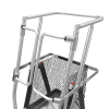 escalera de fibra de vidrio con jaula de 8' 14' (2.44 4.27 m). con ajuste en ruedas (ratchet™ leveler) (sku:18515 817).