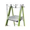 escalera fija de 8' (2.4m) de fibra de vidrio con jaula y peldaños de aluminio. (sku:19708 146).