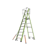 escalera fija de 8' (2.4m) de fibra de vidrio con jaula y peldaños de aluminio. (sku:19708 146).