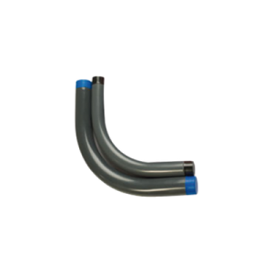 codo conduit de 1 1/4” (32 mm) rígido de aluminio recubierto de pvc e interior de uretano.