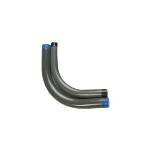 codo conduit rígido de aluminio de 2 1/2" (63.5 mm) recubierto de pvc e interior de uretano.