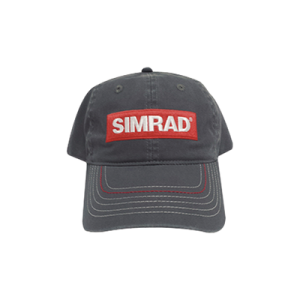 gorra color gris con logo simrad