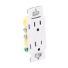 tomacorriente receptáculo convencional 120v, 15a, color blanco.