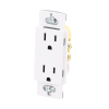 tomacorriente receptáculo convencional 120v, 15a, color blanco.
