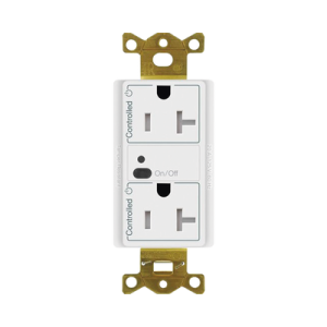 receptáculo con señal inalámbrica clearconnect lutron vive / 20 a, control inteligente en 1 conector.