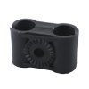 paquete de 10 sujetadores plasticos para cable coaxial de 1/2"