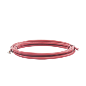 cable para controlador 3.0 m, rojo, calibre 8 awg con terminal de ojo en un extremo