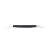 cable para baterías, 0.2m, negro, calibre 2 awg con terminales de ojo en ambos extremos
