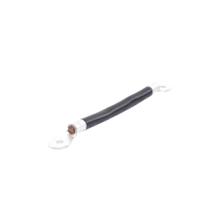 cable para baterías, 0.2m, negro, calibre 2 awg con terminales de ojo en ambos extremos
