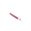 cable para baterías, 0.2 m, rojo, calibre 2 awg con terminales de ojo en ambos extremos