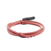 cable fotovoltaico, 1.5 m, rojo, calibre 10 awg con terminal mc4 m en un extremo