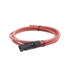 cable fotovoltaico, 1.5 m, rojo, calibre 10 awg con terminal mc4 m en un extremo