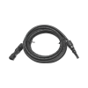 cable fotovoltaico 2.5 m, negro, calibre 10 awg con terminales mc4 en ambos extremos