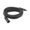 cable fotovoltaico 2.5 m, negro, calibre 10 awg con terminales mc4 en ambos extremos