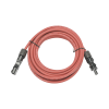 cable fotovoltaico, 2.5 m, rojo, calibre 10 awg con terminal mc4 m en ambos extremos