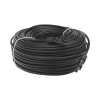 cable fotovoltaico 100 m, negro, calibre 10 awg con terminales mc4 en ambos extremos