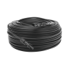 cable fotovoltaico 100 m, negro, calibre 10 awg con terminales mc4 en ambos extremos