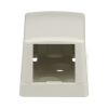 caja de montaje en superficie, para 1 módulo mini com, color blanco mate
