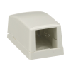 caja de montaje en superficie, para 1 módulo mini com, color blanco mate