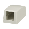 caja de montaje en superficie, para 1 módulo mini com, color blanco mate