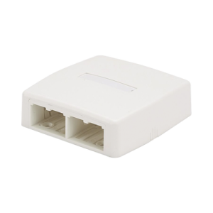 caja de montaje en superficie, para 4 módulos mini com, color blanco