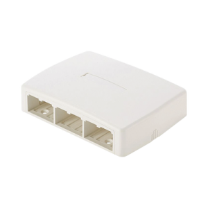 caja de montaje en superficie, para 6 módulos mini com, color blanco mate