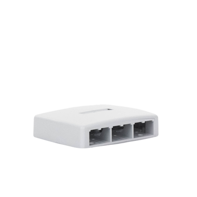 caja de montaje en superficie, para 6 módulos mini com, color blanco caja de montaje en superficie, para 6 módulos mini com, color blanco
