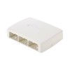 caja de montaje en superficie, para 6 módulos mini com, color blanco