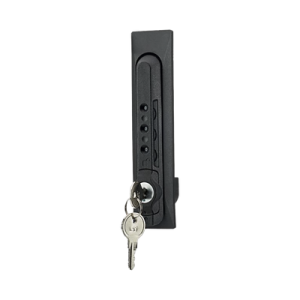 chapa de combinación de 3 dígitos con llave, compatible con gabinetes tipo n, tipo s y tipo d de panduit, color negro