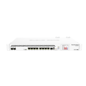 corecloud router mikrotik, cpu 36 núcleos, 8 puertos gigabit, 2 puertos sfp+