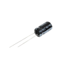 capacitor electrolítico en aluminio, radial de 220 µfd, 16 vcc, 105 °c, 6.3 x 11 mm.