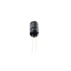 capacitor electrolítico en aluminio, radial de 220 µfd, 16 vcc, 105 °c, 6.3 x 11 mm.