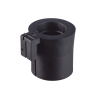 pasacable de entrada sencilla y pequeña 0.63" 0.67", para cables terminados, color negro. paquete de 4 piezas