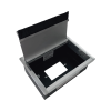 caja universal vacía de 1 módulo para instalación en escritorio (voz, datos, vídeo, contactos eléctricos), (no incluye accesorios)
