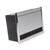 caja universal vacía de 2 módulos para instalación en escritorio (voz, datos, vídeo, contactos eléctricos), (no incluye accesorios)