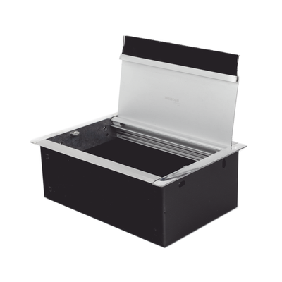 caja universal vacía de 2 módulos para instalación en escritorio (voz, datos, vídeo, contactos eléctricos), (no incluye accesorios) caja universal vacía de 2 módulos para instalación en escritorio (voz, datos, vídeo, contactos eléctricos), (no incluye accesorios)