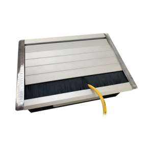 caja universal vacía de 2 módulos para instalación en escritorio (voz, datos, vídeo, contactos eléctricos), (no incluye accesorios)