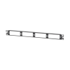 patch panel de fibra Óptica, para 4 placas acopladoras fap o fmp, color negro, 1ur
