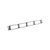 patch panel de fibra Óptica, para 4 placas acopladoras fap o fmp, color negro, 1ur