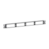 patch panel de fibra Óptica, para 4 placas acopladoras fap o fmp, color negro, 1ur