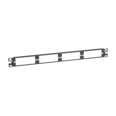 patch panel de fibra Óptica, para 4 placas acopladoras fap o fmp, color negro, 1ur patch panel de fibra Óptica, para 4 placas acopladoras fap o fmp, color negro, 1ur